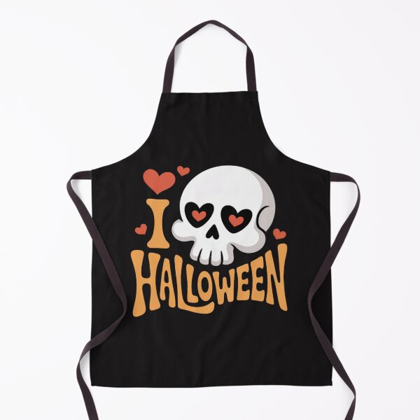 Item preview, Cute Skull I Love Halloween Scary Spooky Fun designed and sold by CraftyCuttable.