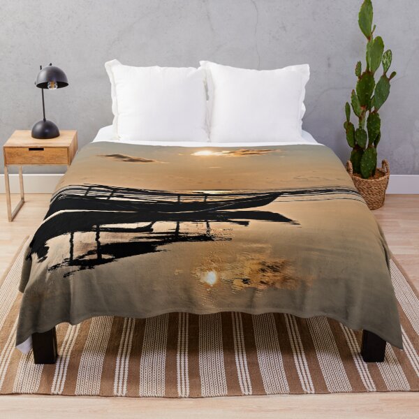 Item preview, Shadows and golden light on a calm Indonesian sea designed and sold by franck380.