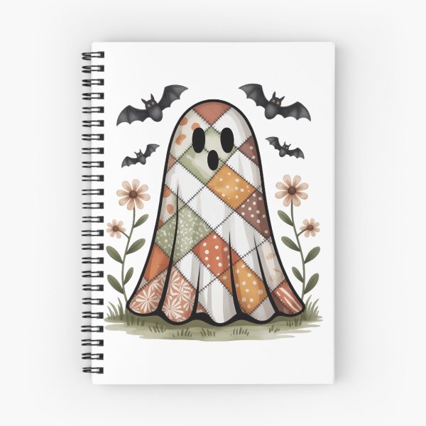 Item preview, Cute Spooky Patchwork Floral Ghost Chicken Halloween designed and sold by CraftyCuttable.
