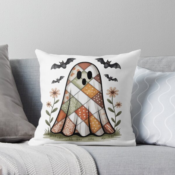 Item preview, Cute Spooky Patchwork Floral Ghost Chicken Halloween designed and sold by CraftyCuttable.