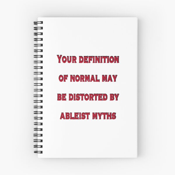 Item preview, Ableist Myths Distort Normal – Bold Red Disability Awareness Design designed and sold by aadventures.