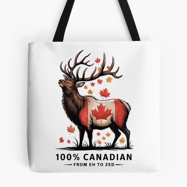 Item preview, 100% Canadian from Eh To Zed Canada Day 2023 Patriotic Flag designed and sold by TrinaEspinoza.
