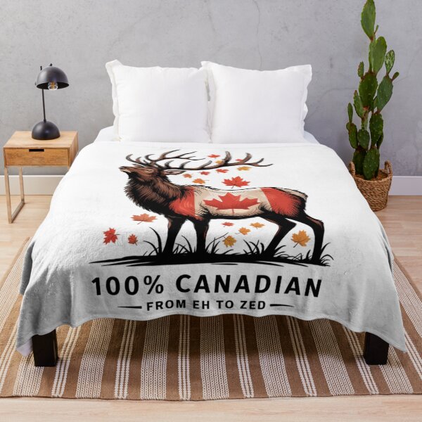 Item preview, 100% Canadian from Eh To Zed Canada Day 2023 Patriotic Flag designed and sold by TrinaEspinoza.