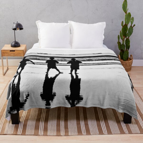 Item preview, Silhouettes of children and reflections at sunset designed and sold by franck380.