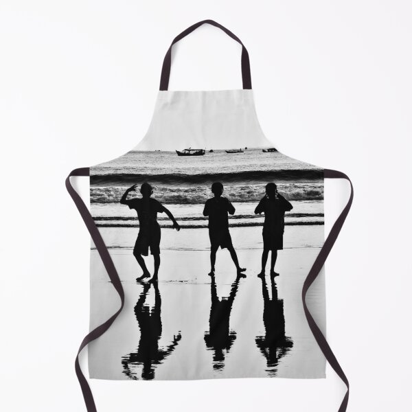 Item preview, Silhouettes of children and reflections at sunset designed and sold by franck380.