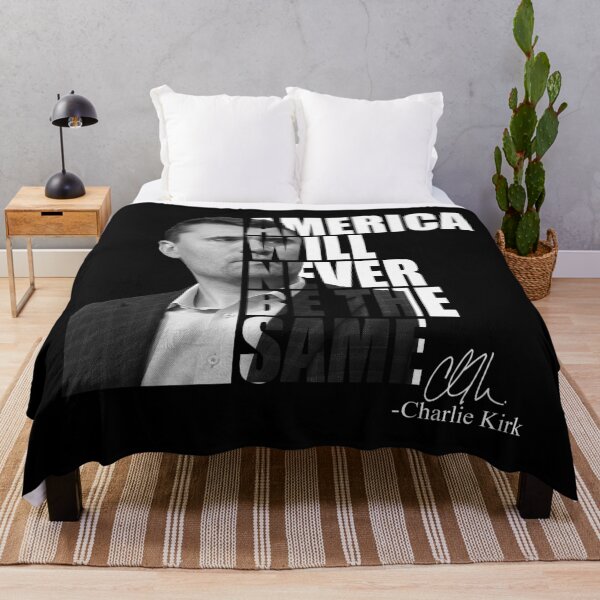 Item preview, America Will Never Be The Same Charlie Kirk Signature designed and sold by JeyVel.