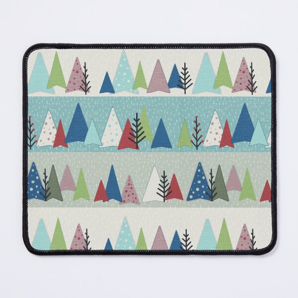 Item preview, Geometric whimsical winter trees designed and sold by Ilikeiwantilove.
