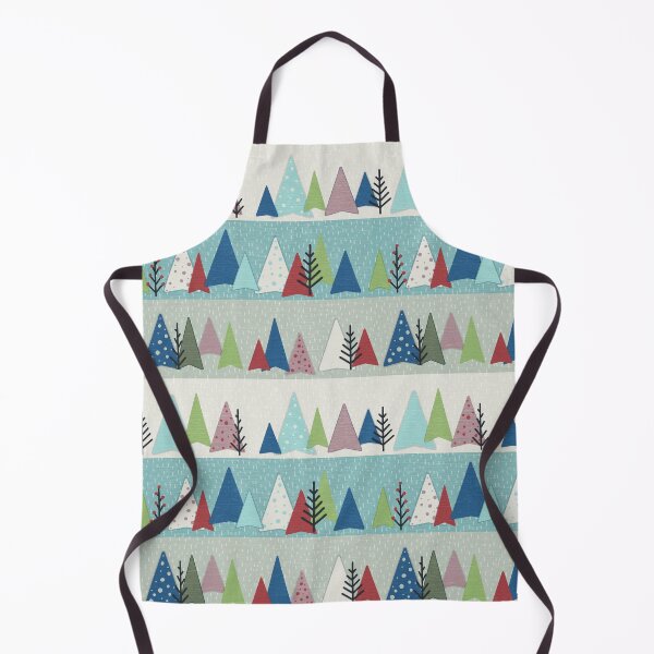 Item preview, Geometric whimsical winter trees designed and sold by Ilikeiwantilove.