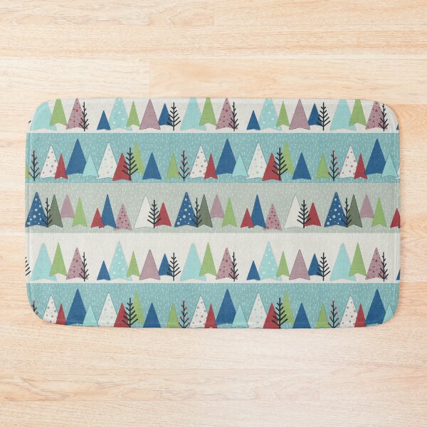 Item preview, Geometric whimsical winter trees designed and sold by Ilikeiwantilove.