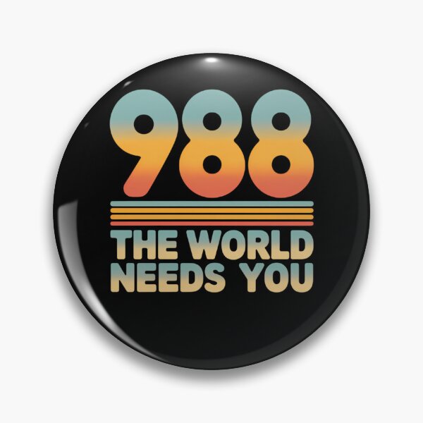 Item preview, 988 Hotline The World Needs You Mental Retro Health Stay designed and sold by TrinaEspinoza.