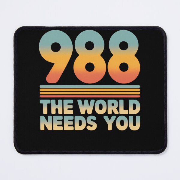 Item preview, 988 Hotline The World Needs You Mental Retro Health Stay designed and sold by TrinaEspinoza.