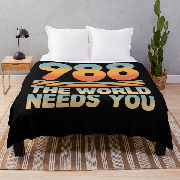 Item preview, 988 Hotline The World Needs You Mental Retro Health Stay designed and sold by TrinaEspinoza.