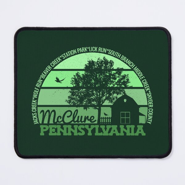 Item preview, McClure Pennsylvania Sunset Retro Vintage Local Pride Logo designed and sold by CRHPOD20.