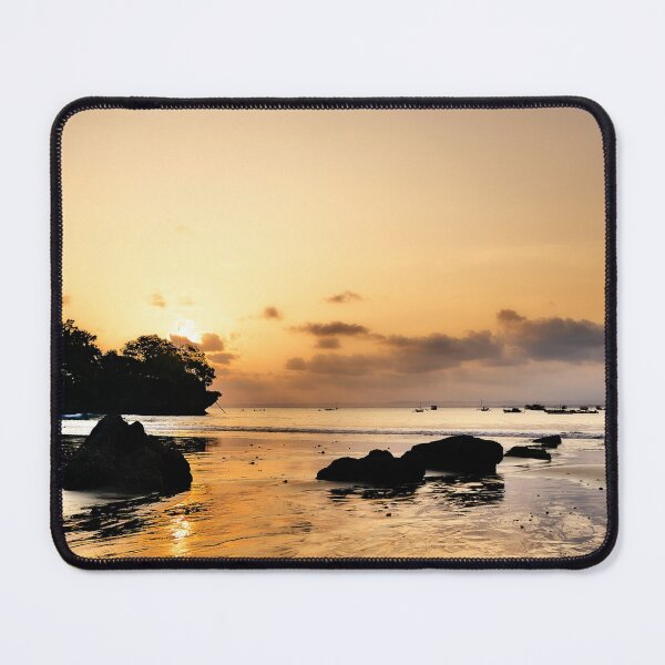 Item preview, Light reflections and traditional boats at dusk designed and sold by franck380.