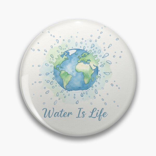 Item preview, Water Is Life Earth Watercolor designed and sold by Owcomm.