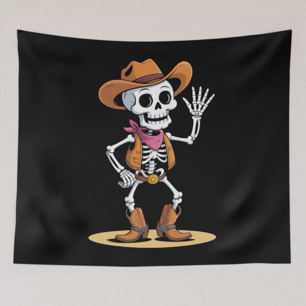 Item preview, Dabbing Skeleton Cowboy Halloween designed and sold by Vastingan.