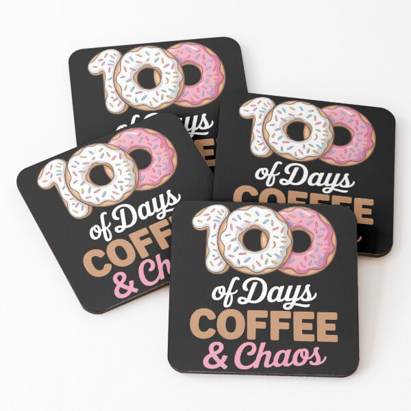 Item preview, 100 Days Of Coffee And Chaos teacher 100th day School designed and sold by TyraYoung.