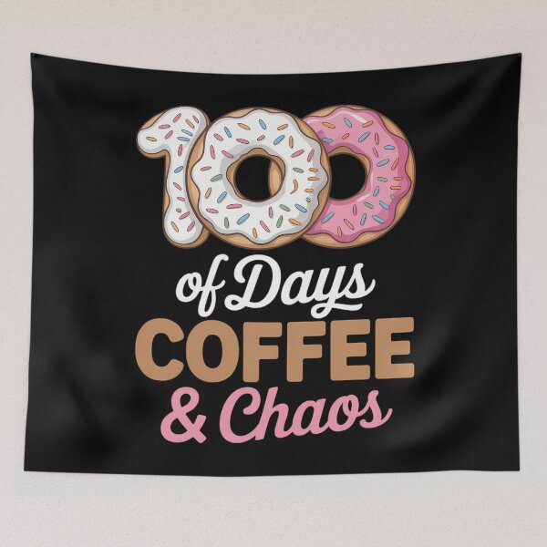 Item preview, 100 Days Of Coffee And Chaos teacher 100th day School designed and sold by TyraYoung.