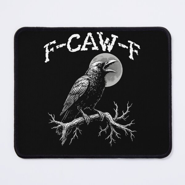 Item preview, Black Crow F-Caw-F Funny Black Bird designed and sold by DavidCloud.