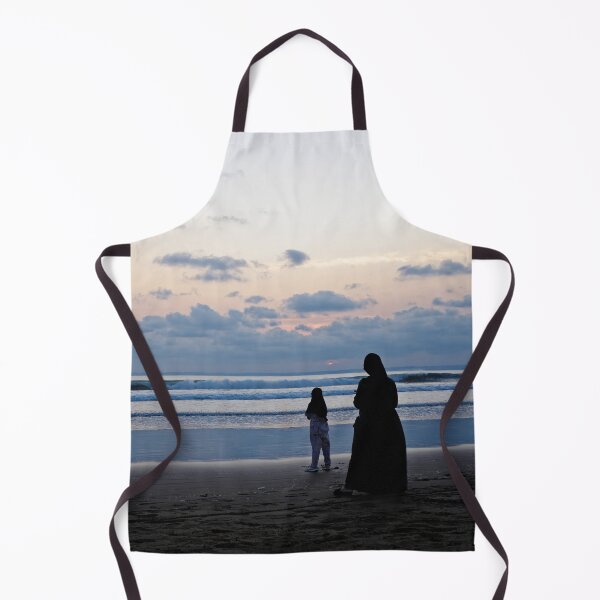 Item preview, Silhouettes on the shore between pastel sky and sea horizon designed and sold by franck380.
