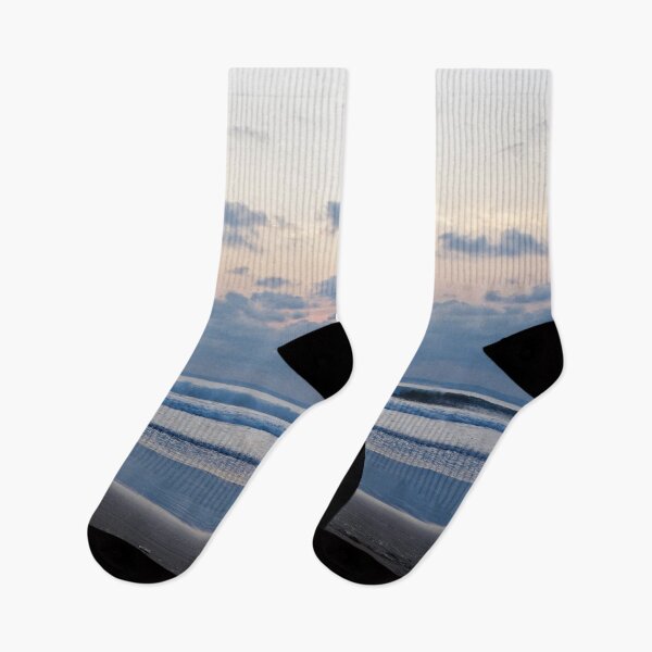 Item preview, Silhouettes on the shore between pastel sky and sea horizon designed and sold by franck380.