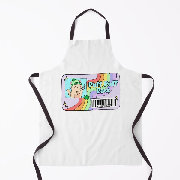 Item preview, Puff Puff Pass Funny Stoner Cat Weed Design designed and sold by MycoMindsMedia.