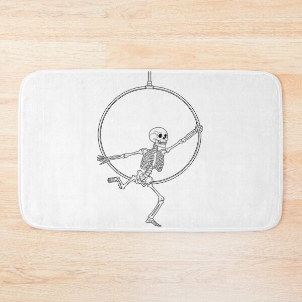 Item preview, Dancing Skeleton Aerial Hoop Aerial Dance Lyra Halloween designed and sold by Vastingan.