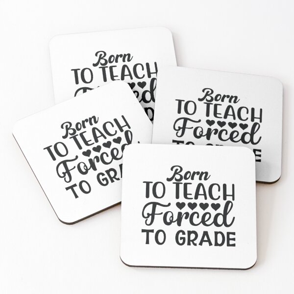 Item preview, Born to teach forced to grade - One Lucky Math Teacher    designed and sold by jaydebahringer.