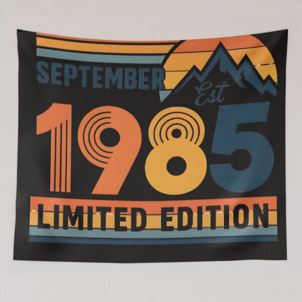 Item preview, September 1985 Birthday Retro – Limited Edition Vintage Design designed and sold by ThomasLeesa.