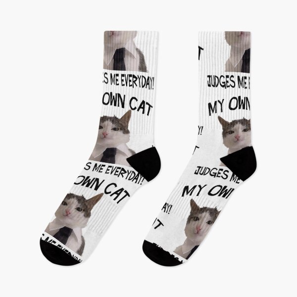 Item preview, Funny Cat Judges Me Meme  designed and sold by RebeccaLittlee.