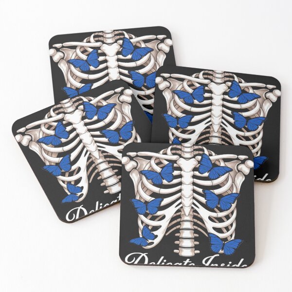 Item preview, Butterfly Ribcage Skeleton Mental Health designed and sold by GarinaguHN.