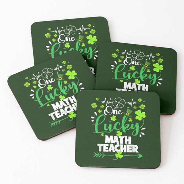 Item preview, One Lucky Math Teacher                   designed and sold by jaydebahringer.