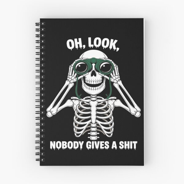 Item preview, Oh Look No One Cares Skeleton Binoculars Art Skeleton Lovers designed and sold by August4Laughs25.