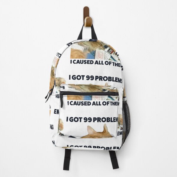 Item preview, Funny Cat Meme I Got 99 Problems designed and sold by RebeccaLittlee.