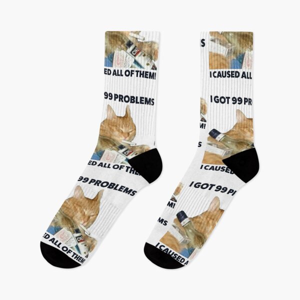 Item preview, Funny Cat Meme I Got 99 Problems designed and sold by RebeccaLittlee.