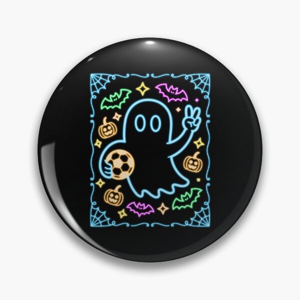 Item preview, Neon Soccer Ghost Fun Halloween designed and sold by Takutghost.