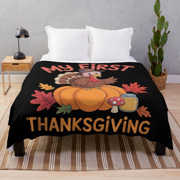 Item preview, Fruits Flower Pumpkin Turkey Happy My First Thanksgiving Day designed and sold by LeeEvans222.