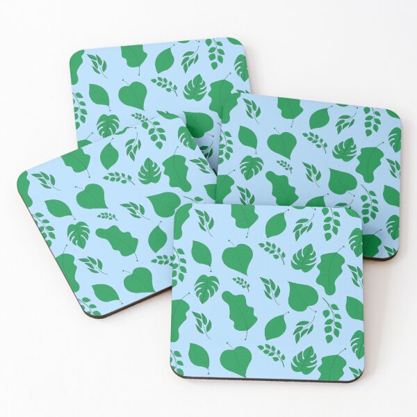 Item preview, Minimalist Tropical Green Leaf Pattern | Houseplant Jungle Scatter Print designed and sold by Abaseen.