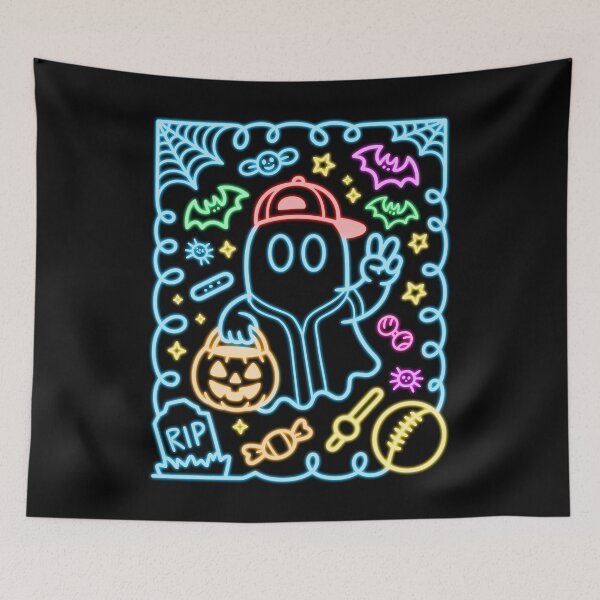 Item preview, Neon Trick or Treat Ghost Halloween designed and sold by Takutghost.