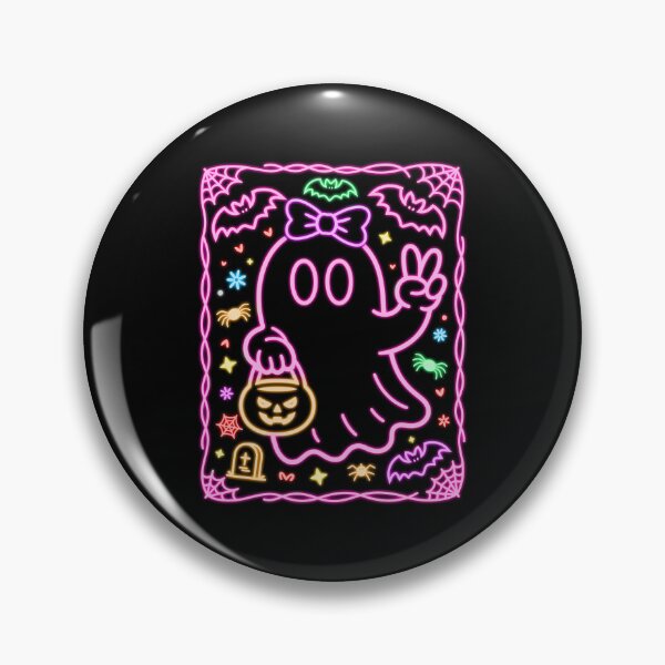 Item preview, Neon Bow Ghost Cute Halloween designed and sold by Takutghost.