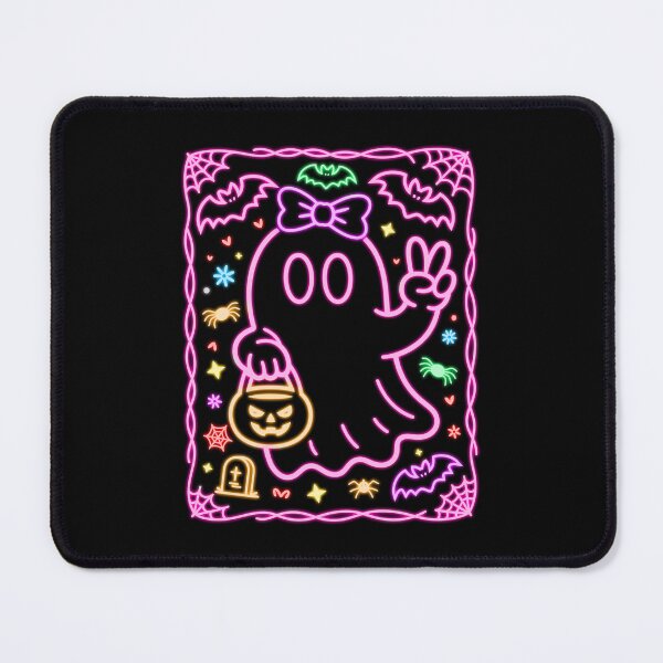 Item preview, Neon Bow Ghost Cute Halloween designed and sold by Takutghost.
