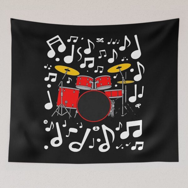 Item preview, Drums Musical Notes Drummer Music Teacher Percussionist  designed and sold by Vastingan.