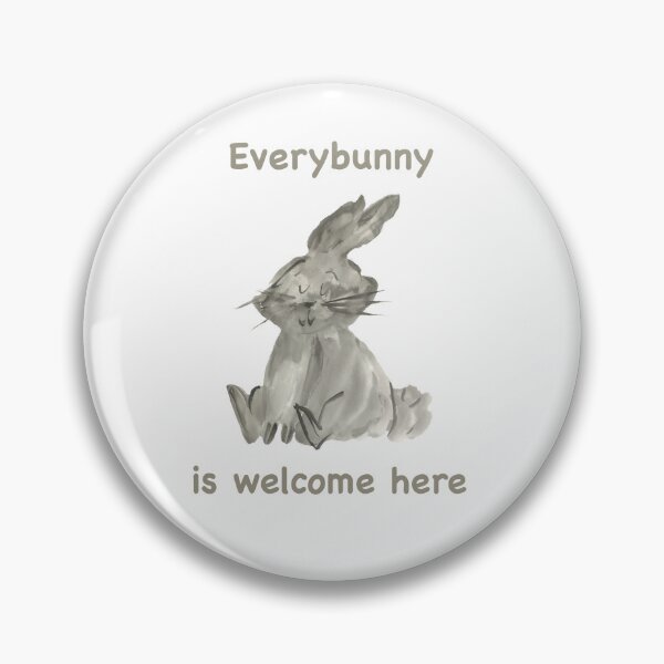 Item preview, Everybunny is welcome here. Bunny art.  designed and sold by K Mussack.