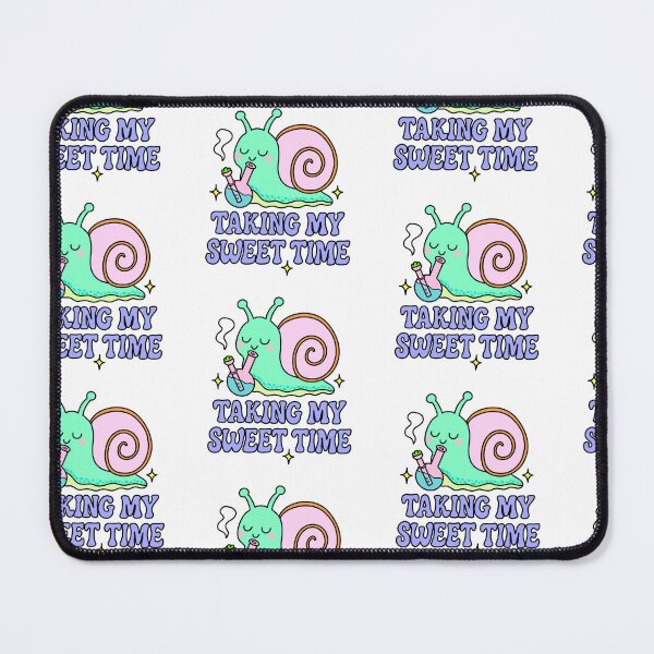 Item preview, Taking My Sweet Time Funny Snail Stoner Weed Design designed and sold by MycoMindsMedia.
