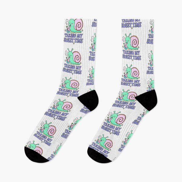 Item preview, Taking My Sweet Time Funny Snail Stoner Weed Design designed and sold by MycoMindsMedia.