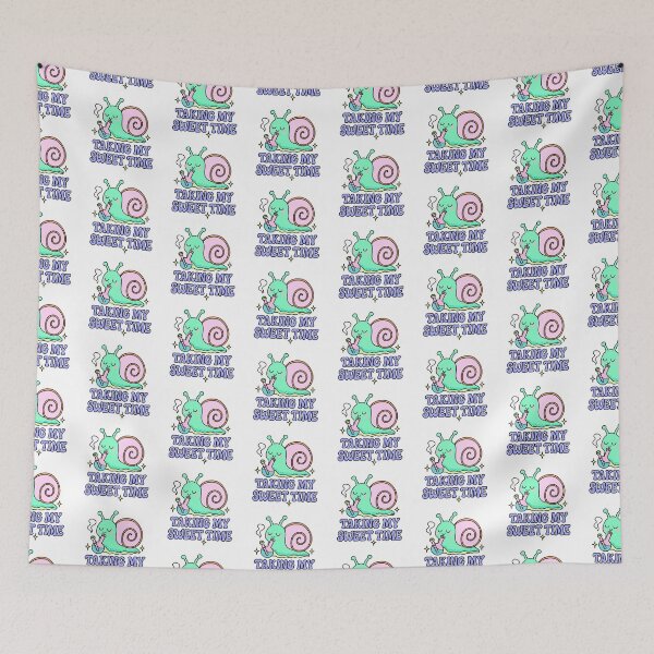 Item preview, Taking My Sweet Time Funny Snail Stoner Weed Design designed and sold by MycoMindsMedia.