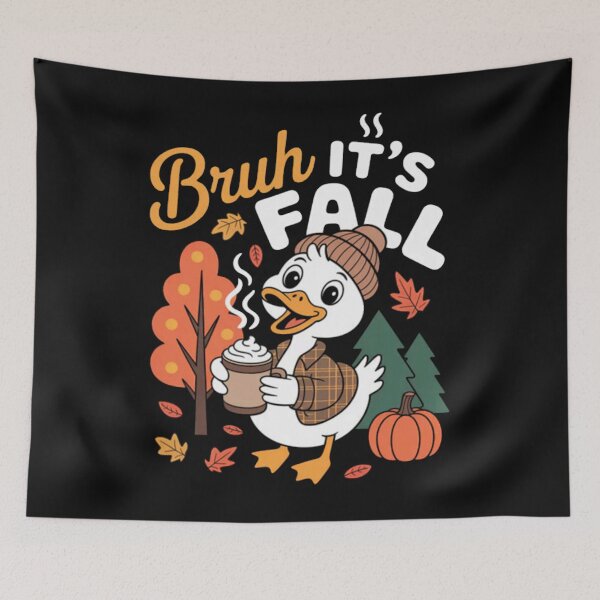 Item preview, Duck Bruh It’s Fall Autumn Thanksgiving Autumn Leaves designed and sold by Vastingan.