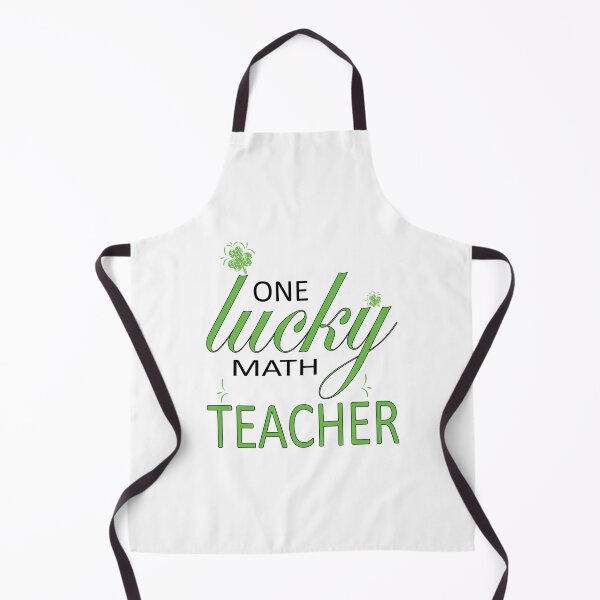 Item preview, One Lucky Math Teacher  Clovers  Funny Quotes  (1) designed and sold by jaydebahringer.
