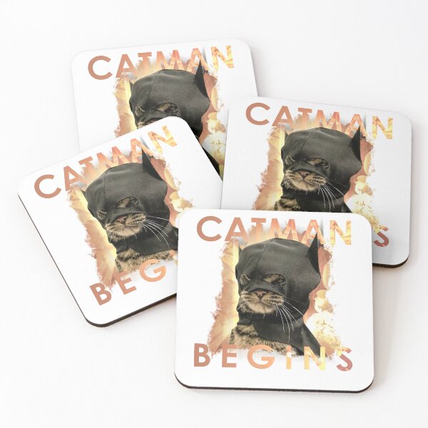 Item preview, Funny Meme CatMan Begins designed and sold by RebeccaLittlee.