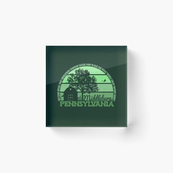 Item preview, Middleburg Pennsylvania Sunset Retro Vintage Local Pride Logo designed and sold by CRHPOD20.